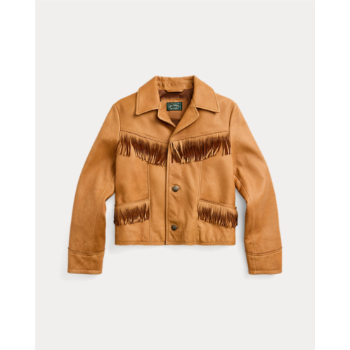 Polo Ralph Lauren Fringe Leather Jacket