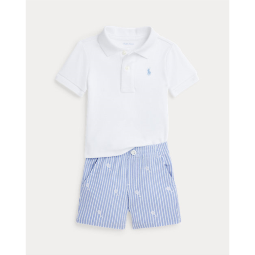 Polo Ralph Lauren Soft Cotton Polo Shirt & Mesh Short Set