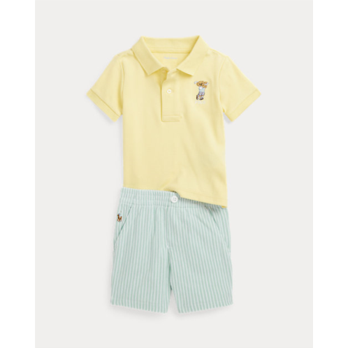 Polo Ralph Lauren Polo Bear Cotton Polo Shirt & Short Set