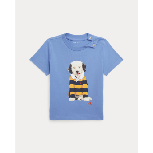 Polo Ralph Lauren Dog-Print Cotton Jersey Tee