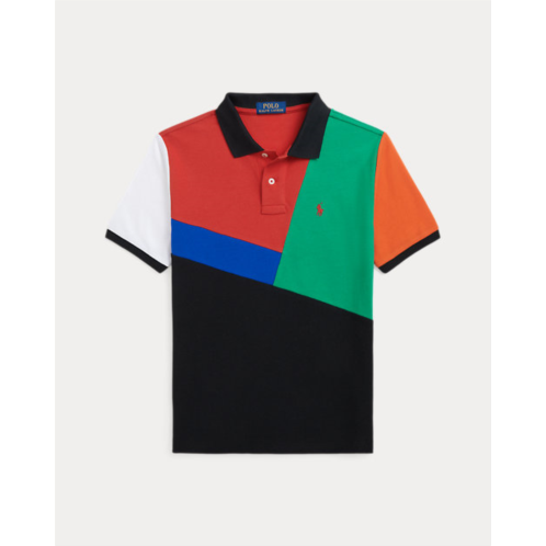 Polo Ralph Lauren Color-Blocked Cotton Mesh Polo Shirt