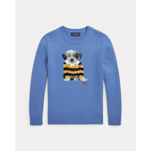 Polo Ralph Lauren Dog-Intarsia Cotton Sweater