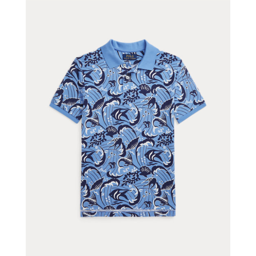 Polo Ralph Lauren Reef-Print Cotton Mesh Polo Shirt