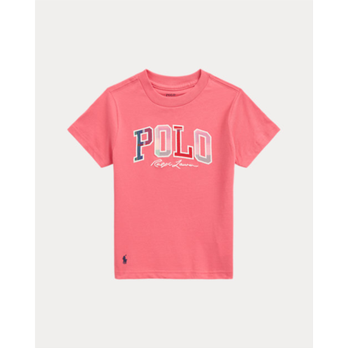 Polo Ralph Lauren Madras-Logo Cotton Jersey Tee