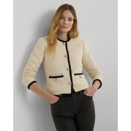 Polo Ralph Lauren Two-Tone Boucle Cropped Jacket