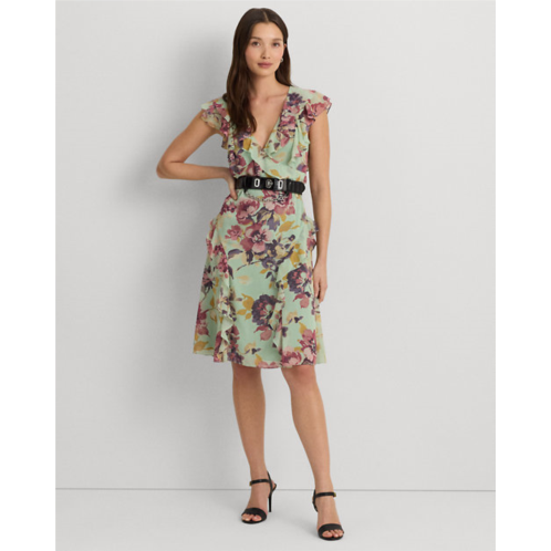 Polo Ralph Lauren Floral Ruffle-Trim Georgette Dress