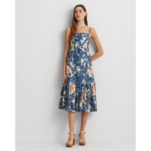 Polo Ralph Lauren Floral Linen-Blend Sleeveless Dress