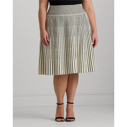 Polo Ralph Lauren Striped Cotton-Blend Midi Skirt