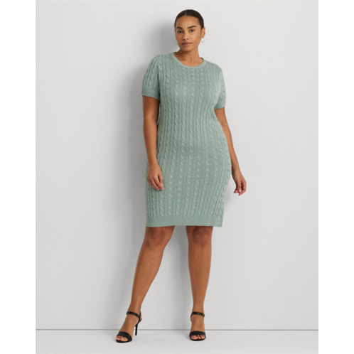 Polo Ralph Lauren Cable-Knit Short-Sleeve Sweater Dress