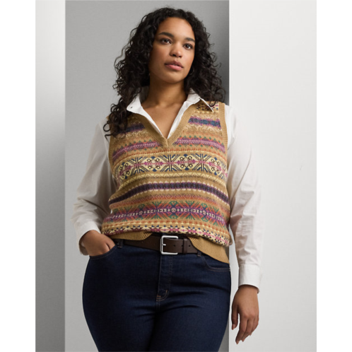 Polo Ralph Lauren Fair Isle Cotton-Linen Sweater Vest