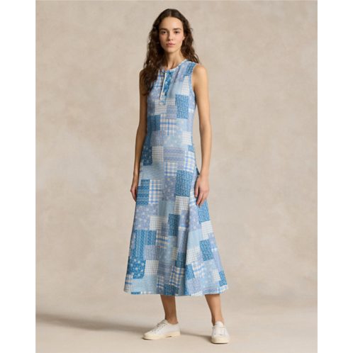 Polo Ralph Lauren Patchwork Double-Knit Sleeveless Dress
