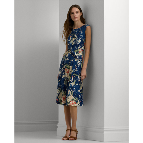 Polo Ralph Lauren Floral Twist-Front Stretch Jersey Dress