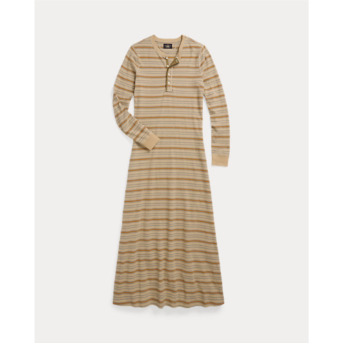 Polo Ralph Lauren Striped Jacquard-Knit Henley Dress