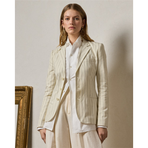 Polo Ralph Lauren Skye Pinstripe Cotton-Linen Jacket