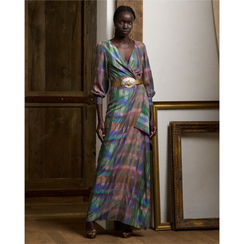 Polo Ralph Lauren Saundra Print Silk Habotai Evening Dress