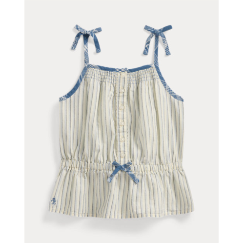 Polo Ralph Lauren Striped Cotton Madras Top