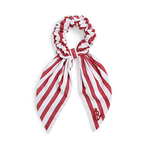Polo Ralph Lauren Striped Cotton Poplin Ribbon Scrunchie