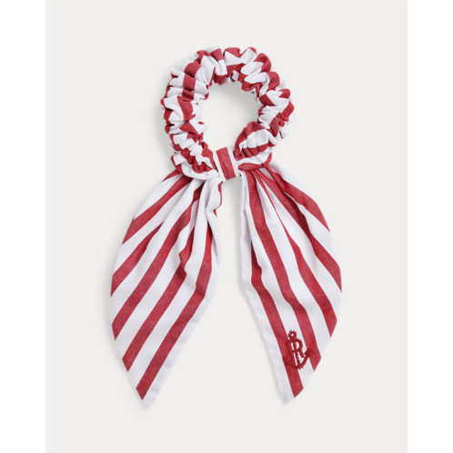 Polo Ralph Lauren Striped Cotton Poplin Ribbon Scrunchie