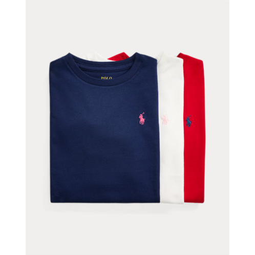 Polo Ralph Lauren Cotton Jersey Long-Sleeve Tee 3-Pack