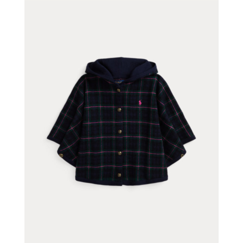 Polo Ralph Lauren Plaid Wool Hooded Poncho