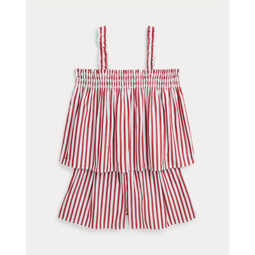 Polo Ralph Lauren Striped Cotton Poplin Top & Short Set