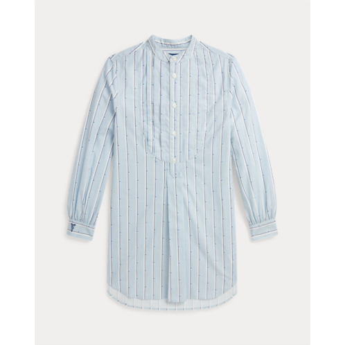 Polo Ralph Lauren Striped Pleated Cotton Shirtdress