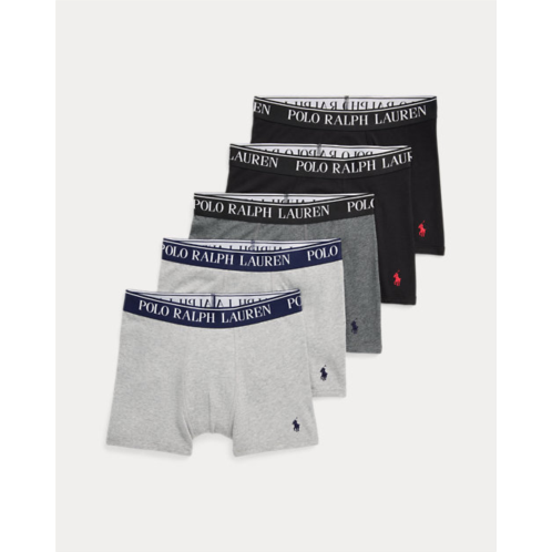Polo Ralph Lauren Stretch Cotton Jersey Boxer Brief 5-Pack