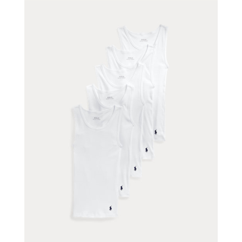 Polo Ralph Lauren Ribbed Stretch Cotton Tank 5-Pack