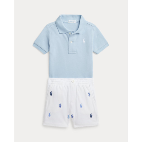 Polo Ralph Lauren Mesh Polo Shirt & Short Set