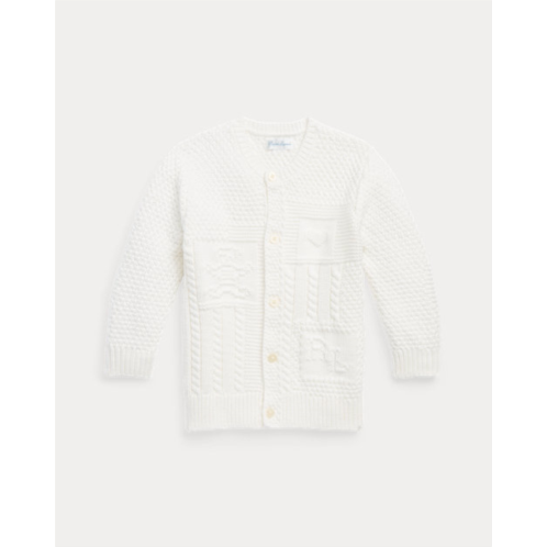 Polo Ralph Lauren Contrast-Knit Cotton Cardigan