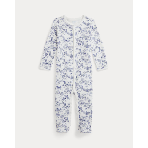 Polo Ralph Lauren Pastoral Toile Cotton Footed Coverall
