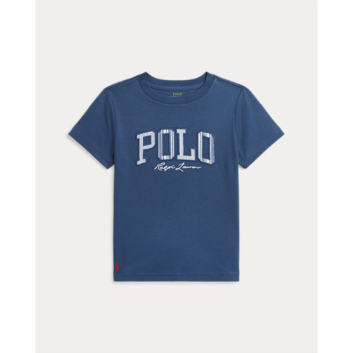 Polo Ralph Lauren Striped-Logo Cotton Jersey Tee