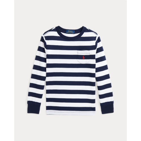 Polo Ralph Lauren Striped Cotton Long-Sleeve Pocket Tee