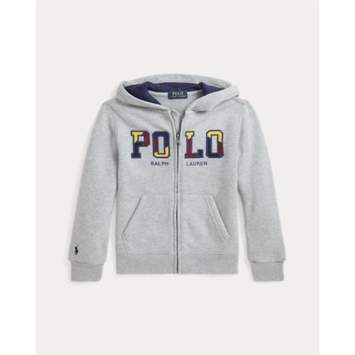 Polo Ralph Lauren Corduroy-Logo Fleece Full-Zip Hoodie