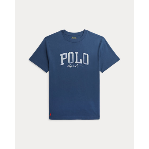 Polo Ralph Lauren Striped-Logo Cotton Jersey Tee