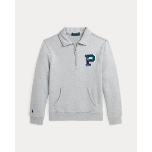 Polo Ralph Lauren Fleece Letterman Collared Sweatshirt