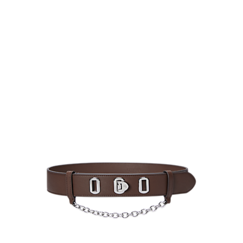 Polo Ralph Lauren Flip-Lock Leather Wide Belt