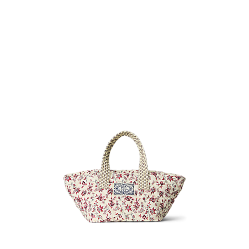 Polo Ralph Lauren Quilted Floral Cotton Small Tote