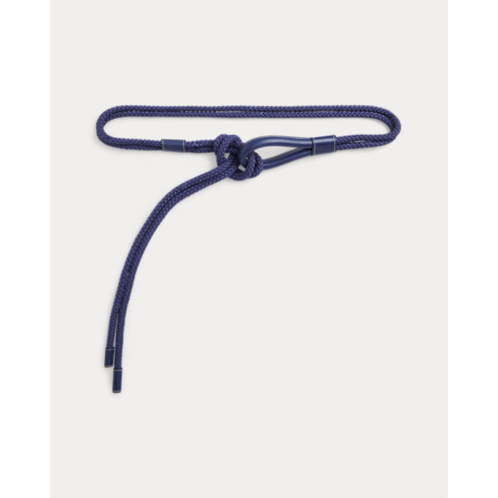 Polo Ralph Lauren Leather-Trim Cotton Rope Belt