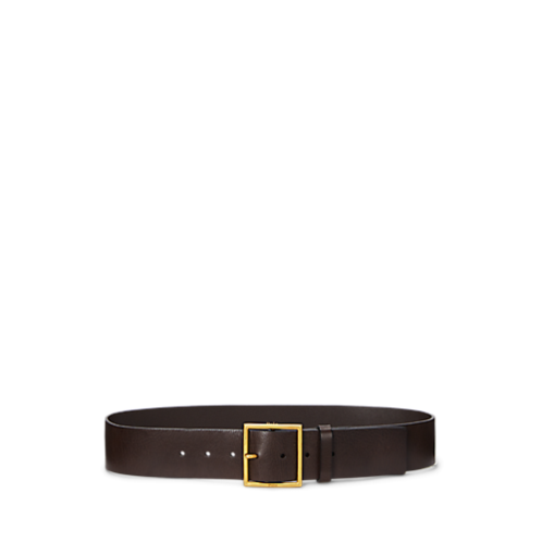 Polo Ralph Lauren Square-Buckle Wide Leather Belt