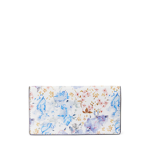Polo Ralph Lauren Floral Nappa Leather Slim Wallet