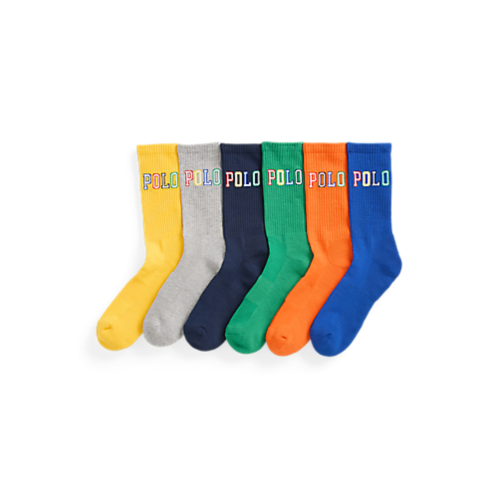 Polo Ralph Lauren Logo Crew Sock 6-Pack