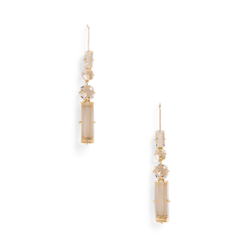 Polo Ralph Lauren Gold-Tone Crystal Linear Earrings