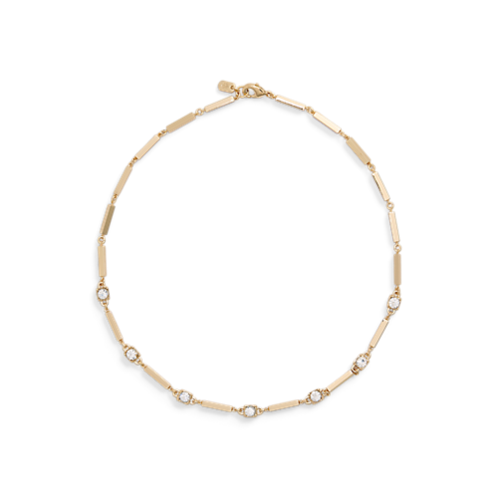 Polo Ralph Lauren Gold-Tone Crystal Collar Necklace