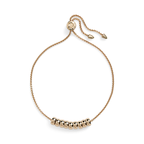 Polo Ralph Lauren Gold-Tone Beaded Slider Bracelet