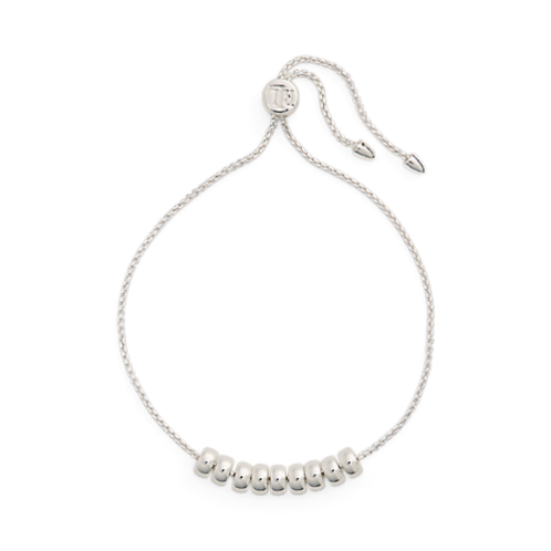Polo Ralph Lauren Silver-Tone Beaded Slider Bracelet
