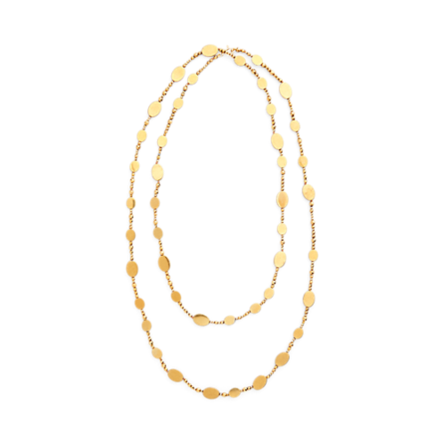 Polo Ralph Lauren Long Beaded Hematite Necklace