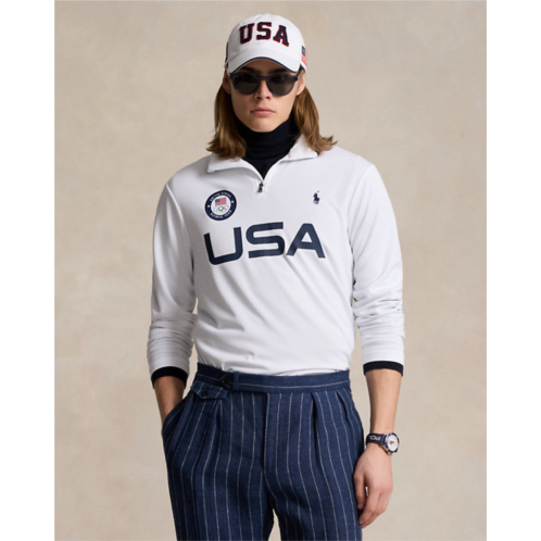 Polo Ralph Lauren Team USA Micro-Dot Mesh Pullover