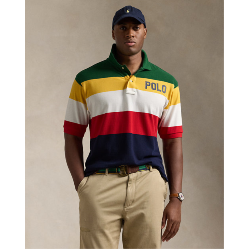 Polo Ralph Lauren Color-Blocked Logo Mesh Polo Shirt