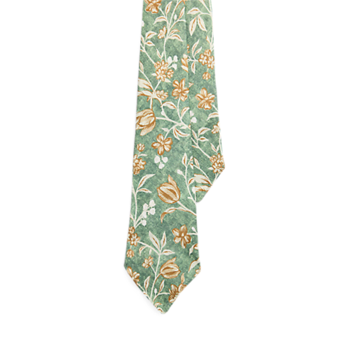 Polo Ralph Lauren Vintage-Inspired Floral-Print Linen Tie